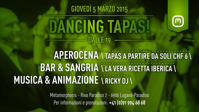 La primavera a Lugano si festeggia con il DANCING TAPAS
