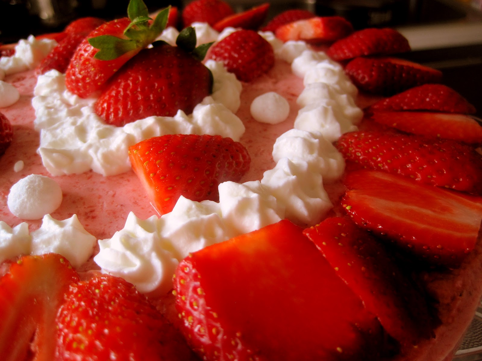 Bavarese semplice alle fragole