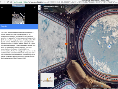 Google Street View vola nello spazio. Ora potremo visitare la ISS