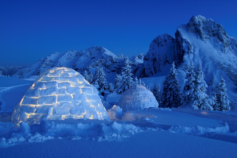 4 giorni con una notte in igloo a 2000 metri