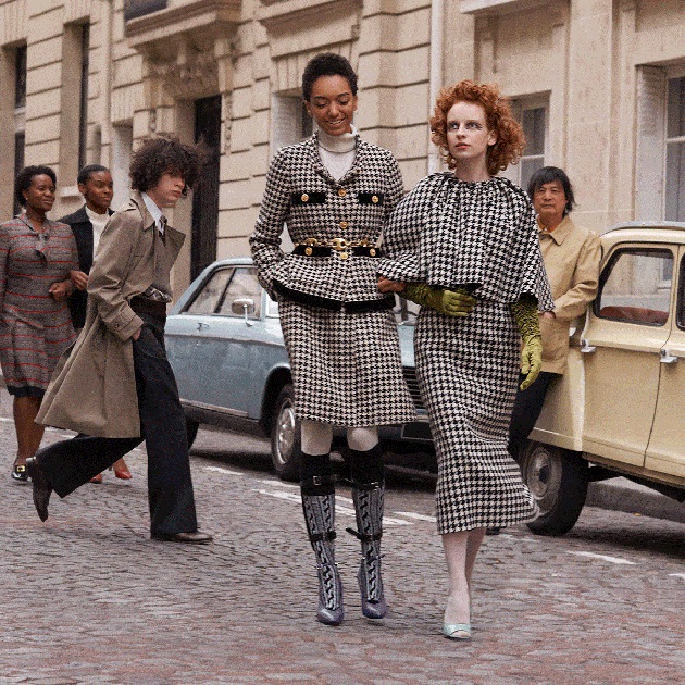 Tweed con pied-de-poule, la mezza stagione di Gucci