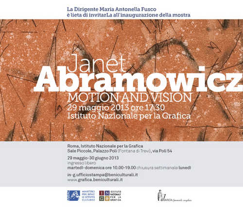 JANET ABRAMOWICZ. MOTION AND VISION