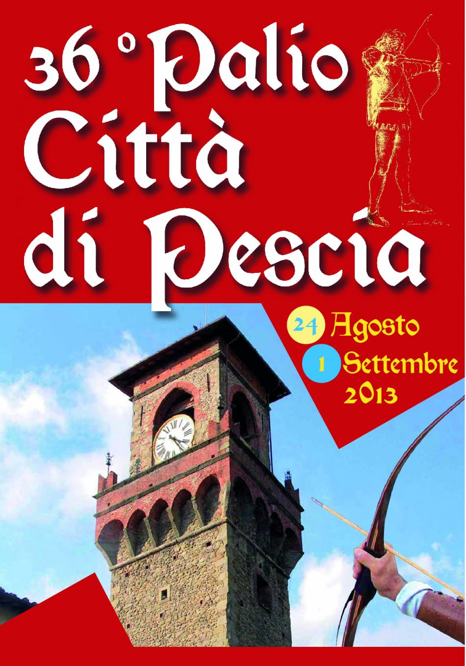 Rievocazioni storiche: a Pescia il 36° Palio degli Arcieri