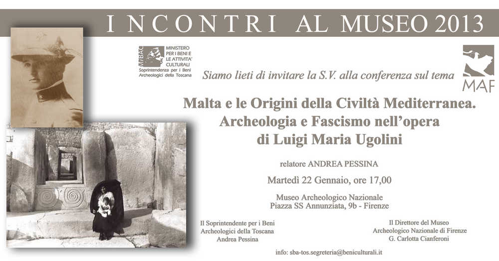 Malta e le Origini della Civiltà Mediterranea. Archeologia e fascismo nell’opera di Luigi Maria Ugolini