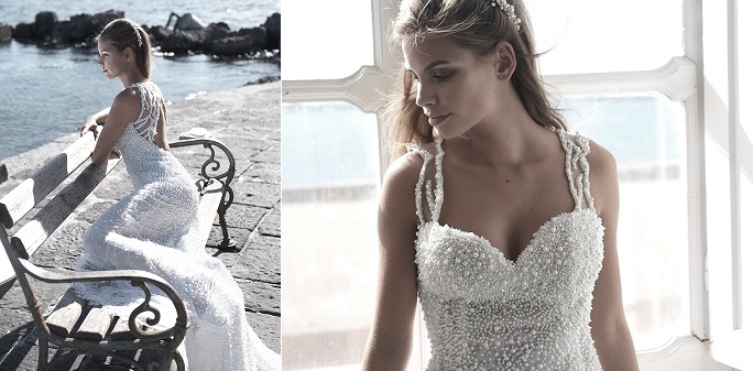 Oggi a Caserta, la presentazione dell’abito da sposa da record tempestato da più di trecentomila tra perle, cristalli e pietre preziose
