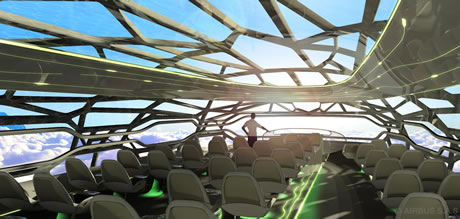 Nel 2050 si volerà su aerei trasparenti