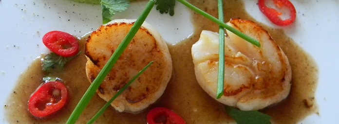 Conchiglia Saint Jacques in Salsa Curry