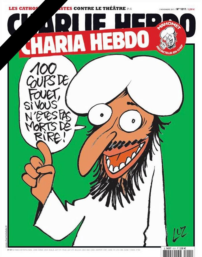 Oggi noi siamo in lutto: sospendiamo pubblicazioni,  “Charlie Hebdo” un omaggio a chi non c’è più