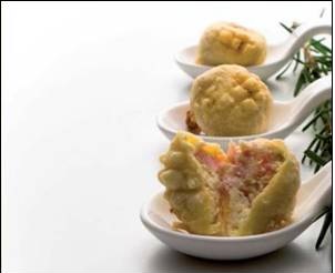 Ciliegine fritte al Prosciutto  di San Daniele e Grana Padano