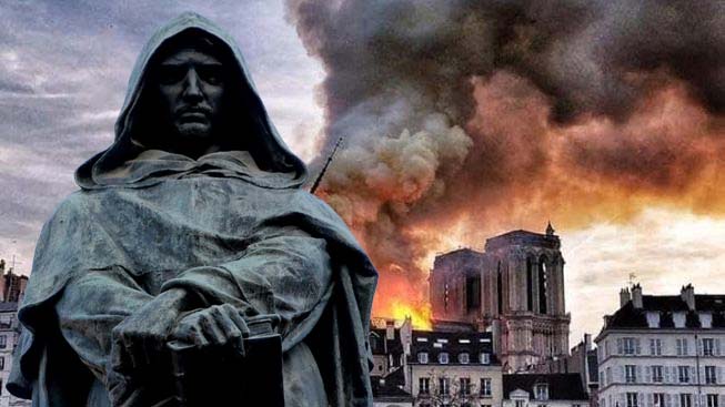 Cultura e fede: dal rogo di Giordano Bruno a quello di Notre Dame