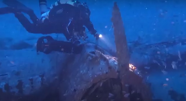 Identificato a 85 metri di profondità nei fondali dell’Isola di Linosa un aereo della II Guerra Mondiale