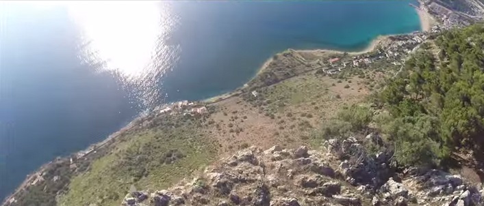 Palermo. Monte Pellegrino e Mondello visti da un drone