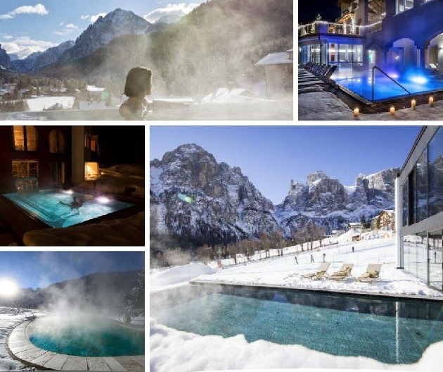 Il caldo anche d’inverno nelle piscine di alta montagna
