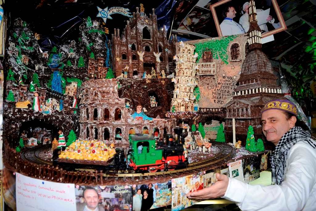 E’ napoletano il presepio da 450kg di cioccolato oggi in tour