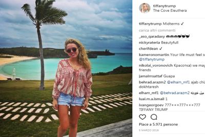 Tra Capri e Ponza, le vacanze italiane di Tiffany Trump